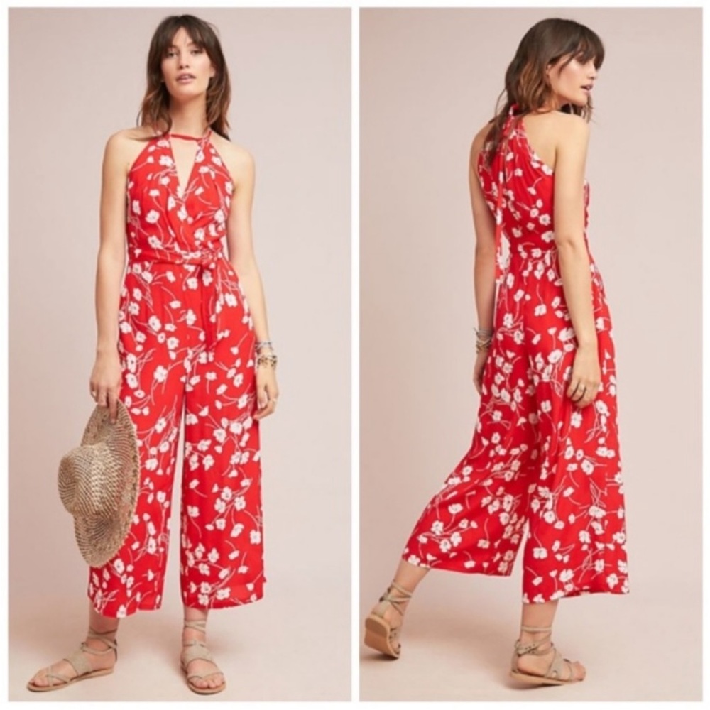 Maeve Andros Printed Jumpsuit - Size